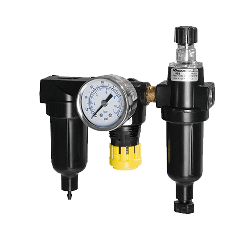 Air filter regulator lubricator FRL unit — Alemite and Samson